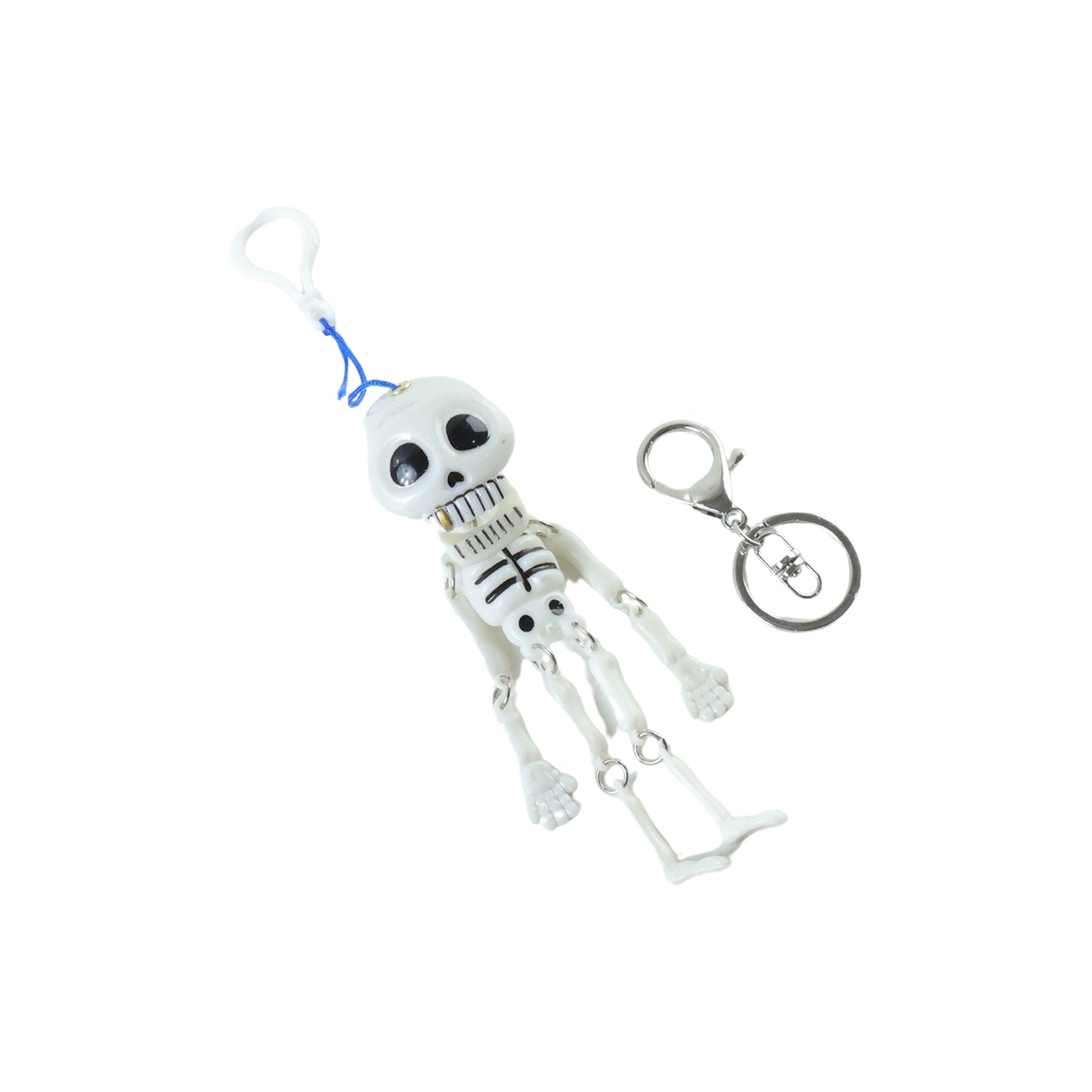 Skeleton Doll Keychain With Metal Keychain Hook (2 Pc)