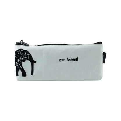 Stylish Canvas Pencil Pouch (1 Pc)