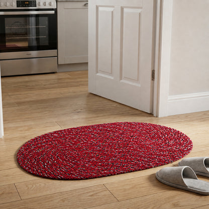 Stylish Oval Floor Mat  (1 Pc 50x30 Cm)