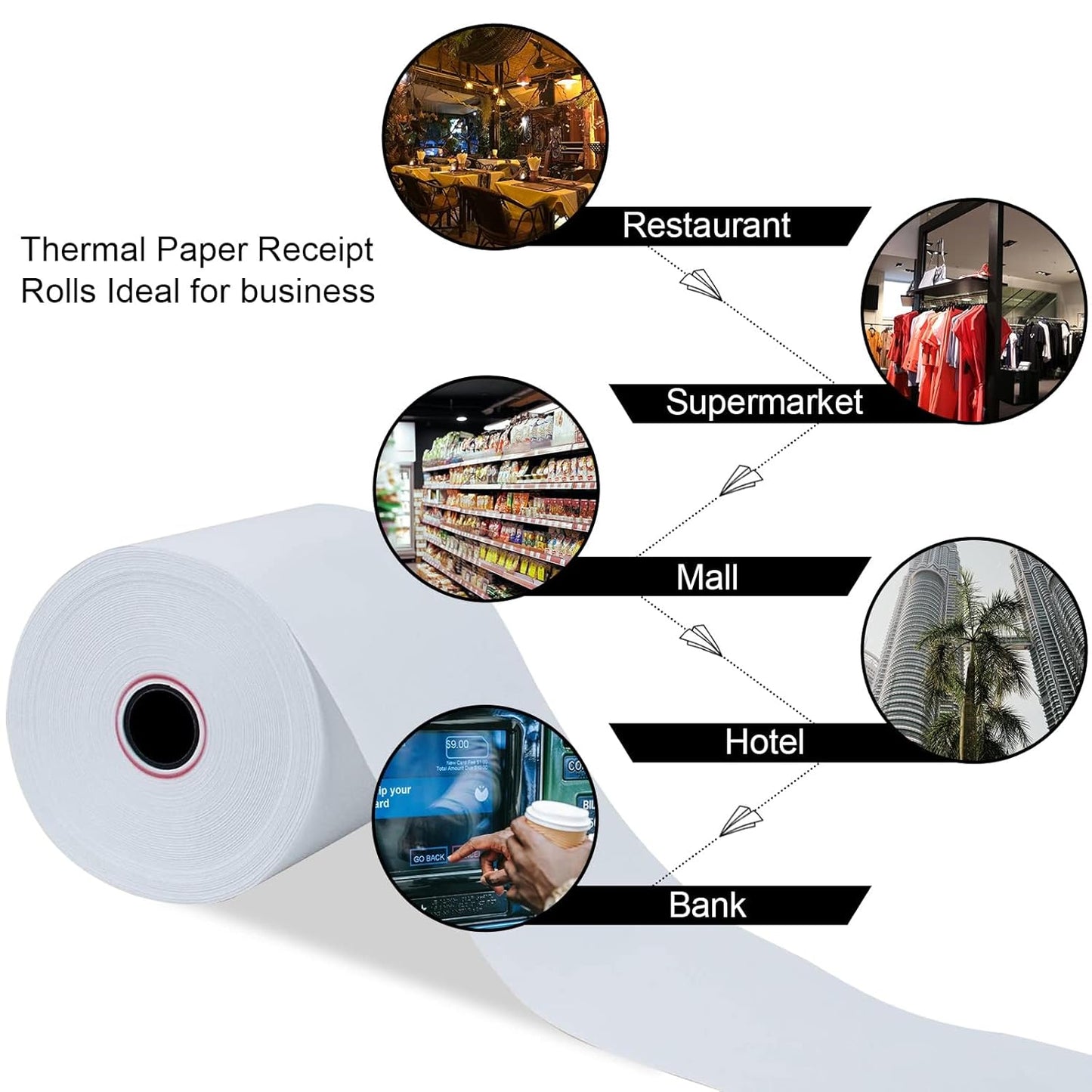 Thermal Label Roll For Barcode Printing (78  60 Mm)