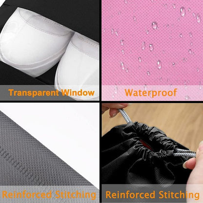 Wukusy travel portable shoe storage bag, compact and lightweight for organizing shoes during trips.