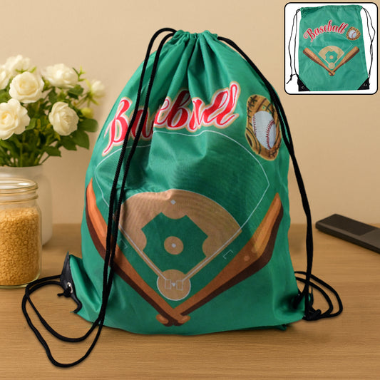 Water-resistant Nylon Drawstring Backpack Bag (1 Pc)