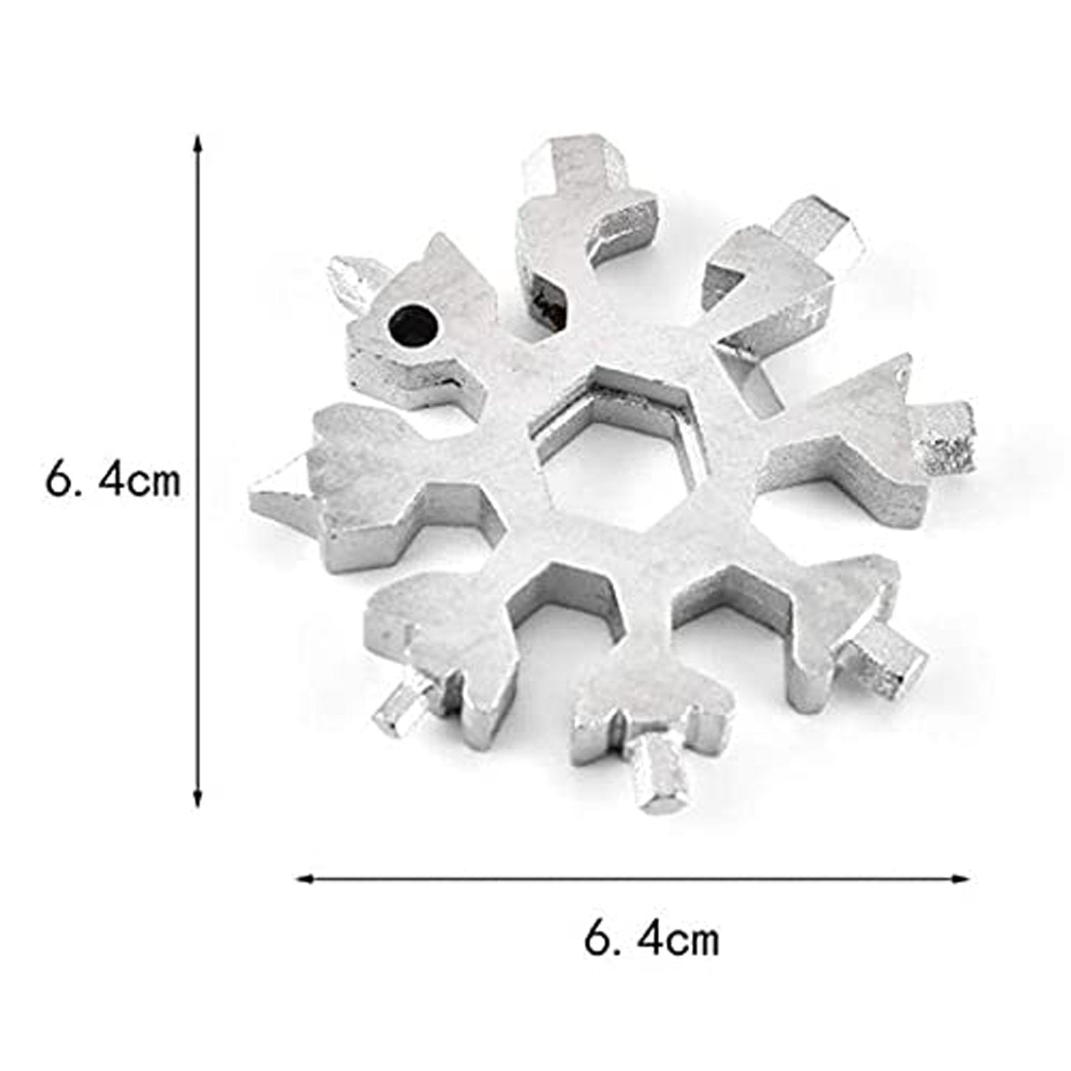 Wukusy 1787 Snowflake Multi-Tool and Stainless Steel Snowflake Bottle Opener, durable hardware tool for opening bottles.