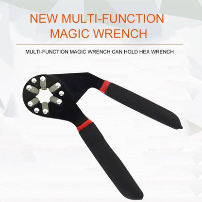 Wukusy multi-function hexagon universal wrench with adjustable design, small size, single-sided bionic plier for household repairs.