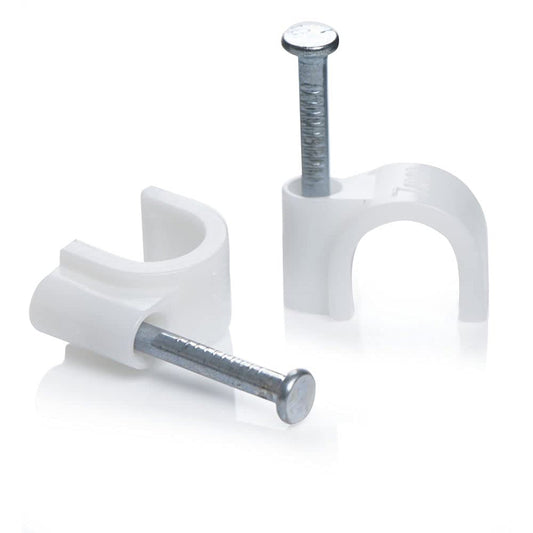 Wukusy 9020 100 Pc 6mm cable clips for securing wires and cables to walls in hardware fittings applications.