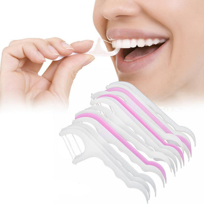 Wukusy 1096 Oral Care Dental Floss Toothpick Sticks for cleaning between teeth and maintaining oral hygiene.