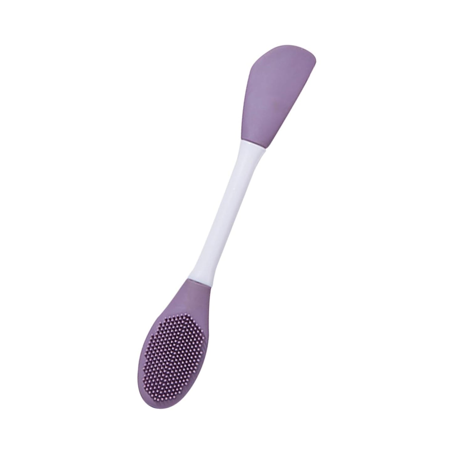 Double-headed silicone mask brush for face cleansing, mud mask application, and facial scrubbing by Wukusy, 1 piece.