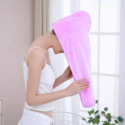 Wukusy Quick Turban hair-drying microfiber towel and shower cap for fast, absorbent hair drying in health and beauty.