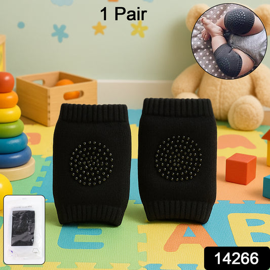 Black toddler wool knit leg warmer and knee guard by Wukusy, soft and cozy for children's leg protection.
