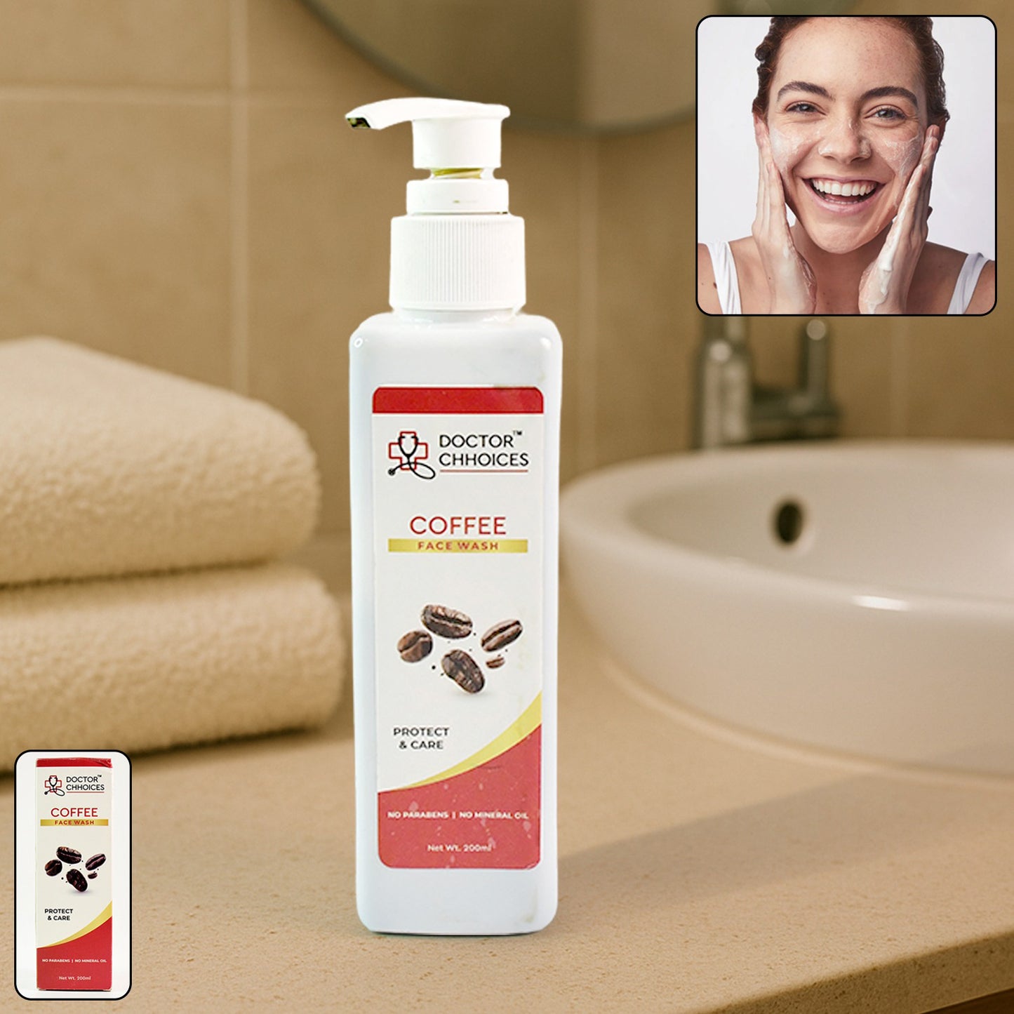 Doctor Chhoices Coffee Face Wash  200ml (1 Pc)