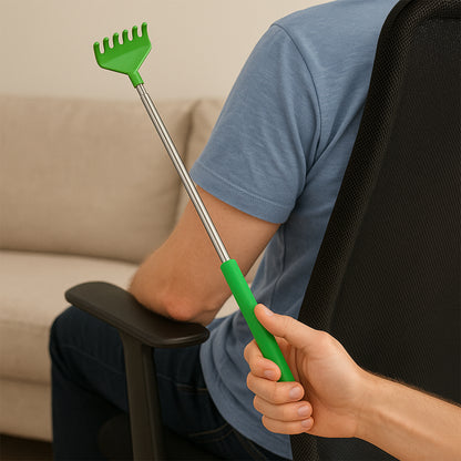 Wukusy telescopic back scratcher, 57 cm long, health and beauty product with an extendable design for easy use.