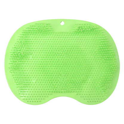 Purple Silicone Bath Massage Cushion  Suction Cup Exfoliating Foot Scrubber  Mat