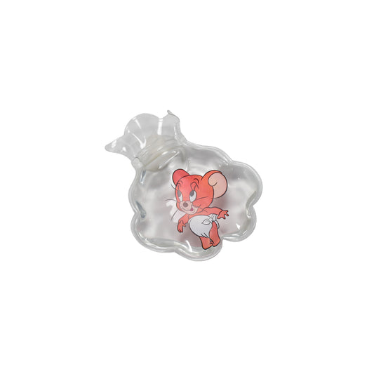 Wukusy small transparent hot water bag with colorful designs, cover for pain relief, neck, shoulder, hand, feet warmer, menstrual cramps