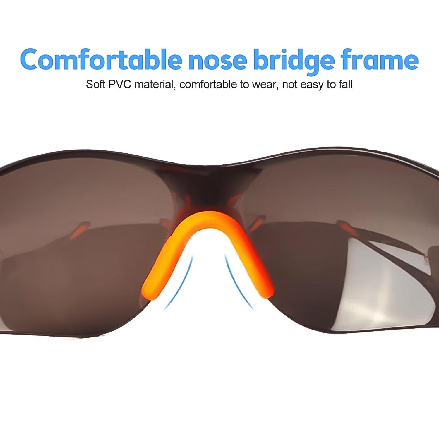 Wukusy safety riding goggles with clear eye protection, designed for health care and outdoor safety use.