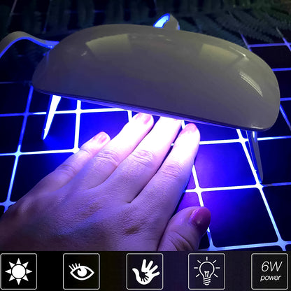 Uv Led Lamp Nail Dryer Mini Portable Nail Lamp Professional  (1 Pc)