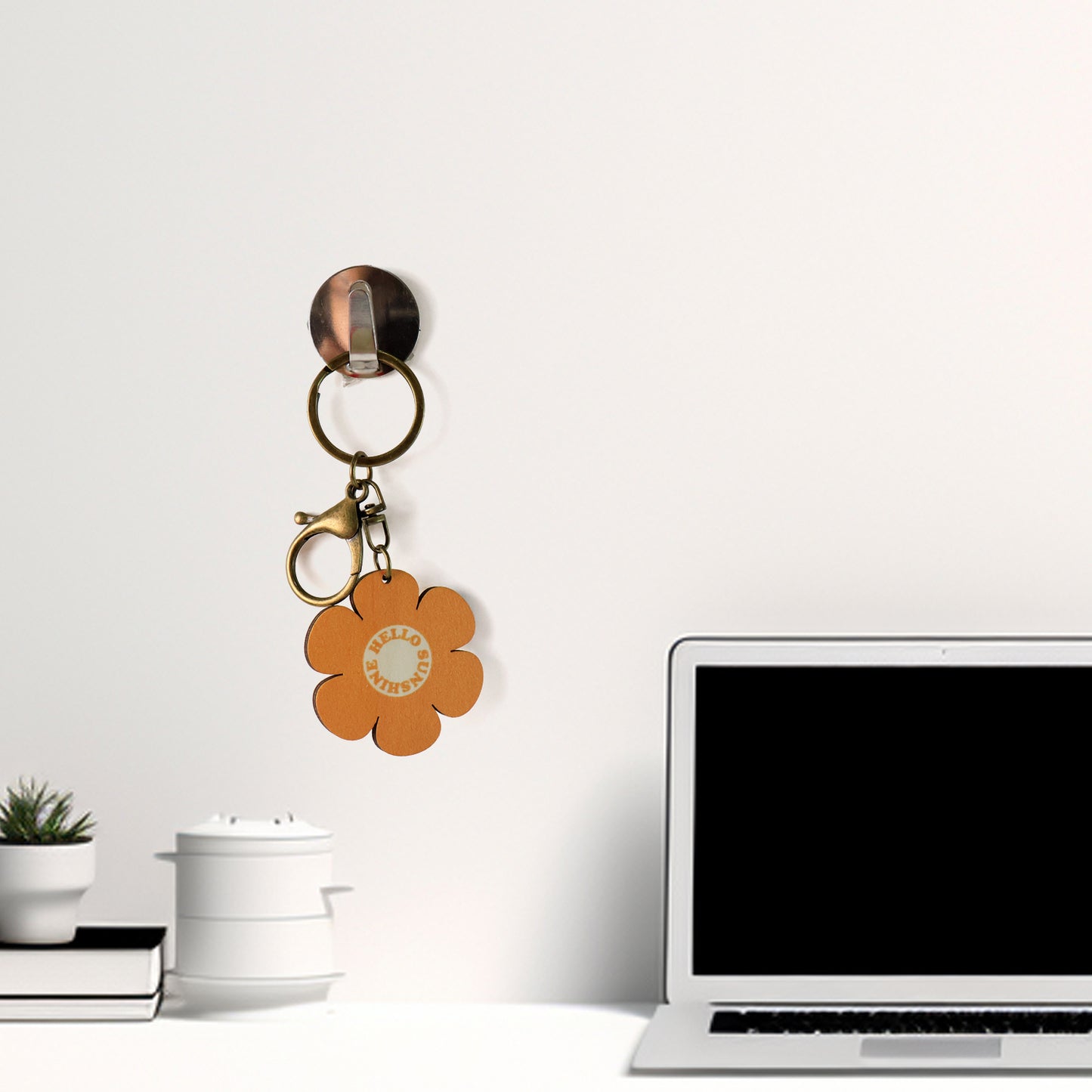 Cute Flower-shaped Keychain (Mix Design  1 Pc)