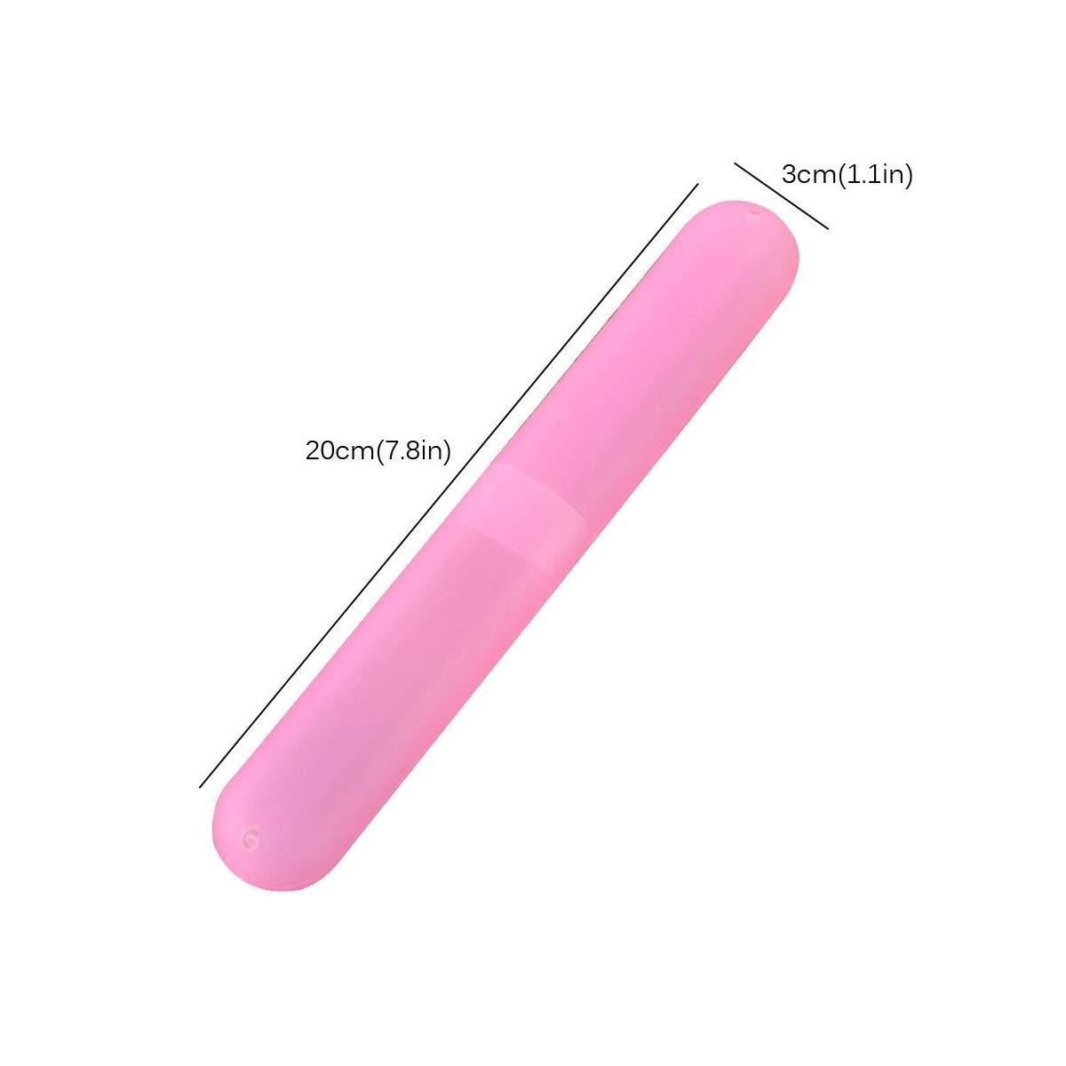 Wukusy plastic hygienic toothbrush travel case in transparent design, portable and ideal for organizing toothbrushes on the go.