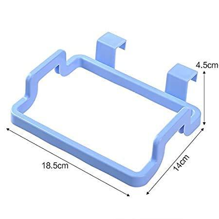 Wukusy plastic garbage bag rack holder for home improvement, lightweight and durable for organizing trash bags.