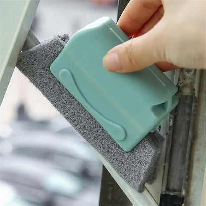 Wukusy Creative Window Groove Cleaning Brush, hand-held home improvement tool for cleaning narrow window edges and grooves.