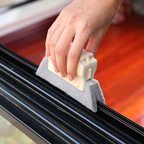 Wukusy creative window groove cleaning brush, hand-held home improvement tool for cleaning window edges and narrow spaces.