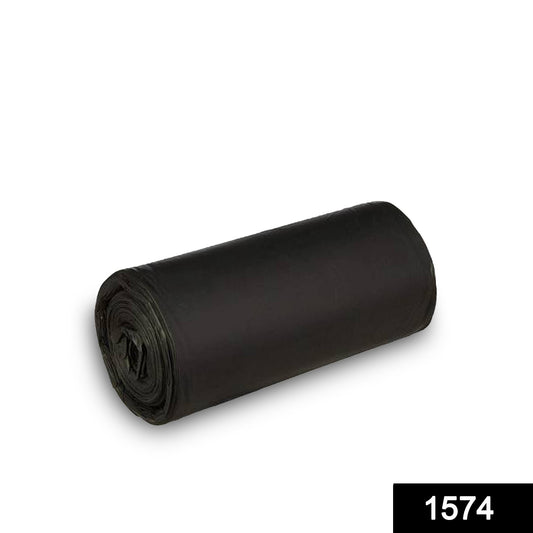 Black Wukusy small-sized garbage bags, 17x19 inches, suitable for home improvement waste disposal.
