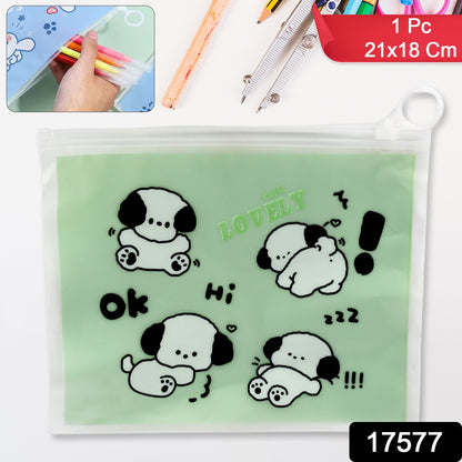 Wukusy reusable multipurpose stationery pouch with zipper for pens, pencils, and school supplies, suitable for travel and daily use.