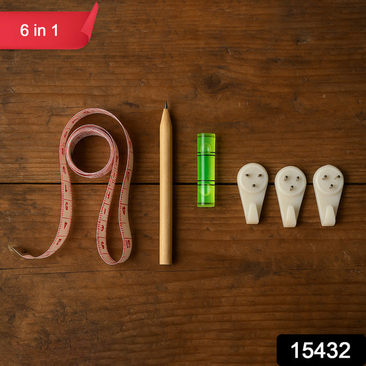 6-in-1 Wall Hanging  Measurement Tool Kit