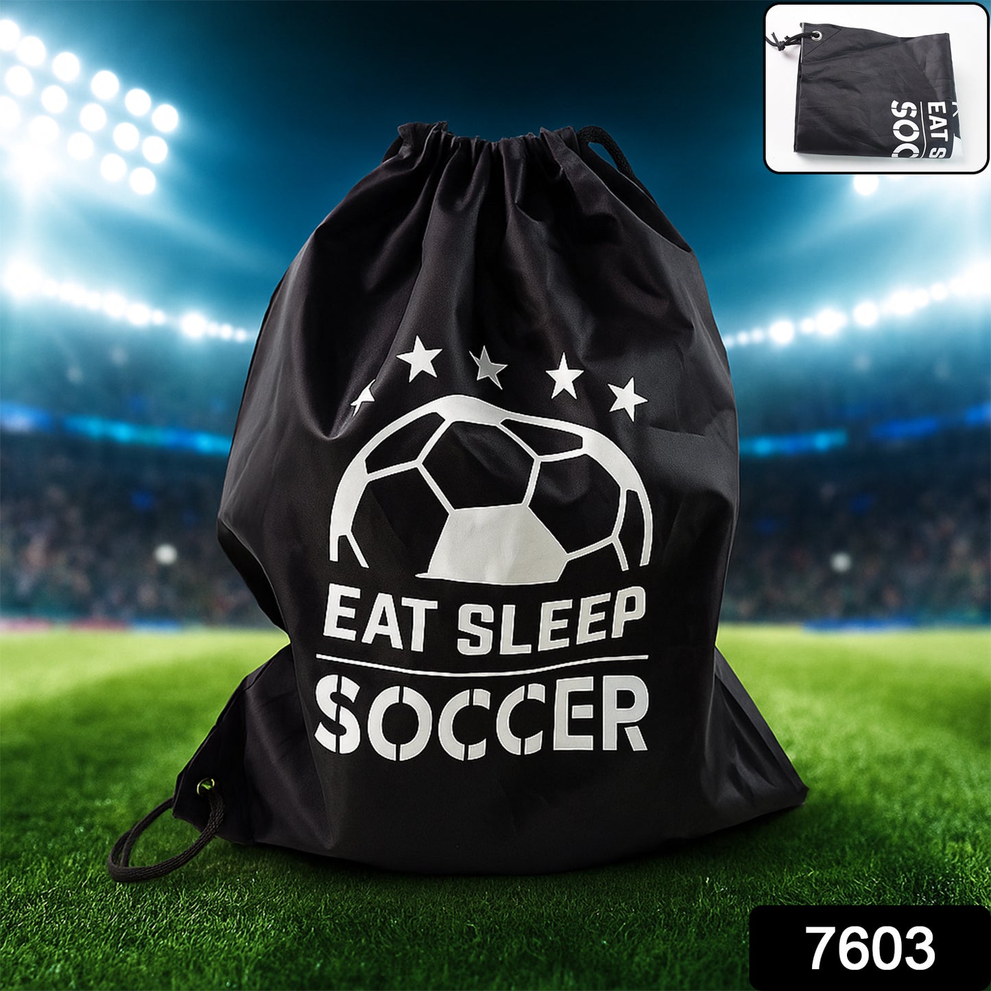 7603 Sport Bag Drawstring Backpack Sports Water Resistant String Bag Sport Gym Sack Pack For Women Men Large