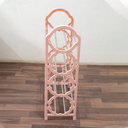 9392 Shoes Storage Shelf 4 Layer Spacesaving Shoes Show Rack Folding Shoe Rack Standing Shoe Rack Diy Shoes Storage Shelf Home Organizer For Bedroom Hallway And Closet Shoe Storage