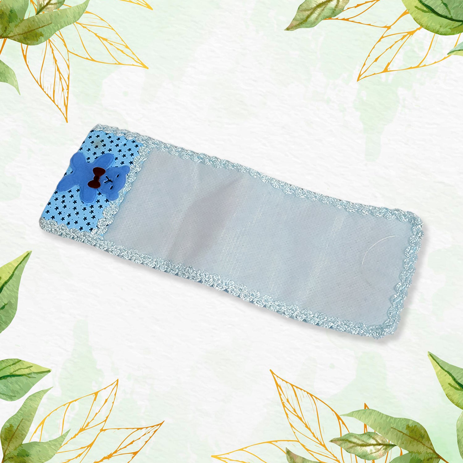 Wukusy cartoon cloth lace remote control cover, large size 248 cm, designed for home improvement, with decorative lace detailing.