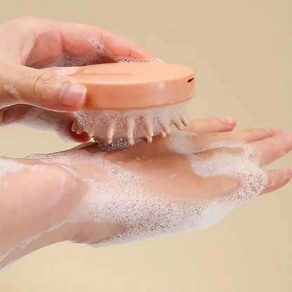 Wukusy scalp massage brush and hair comb, small portable washable shower brush for effective hair and scalp massage.