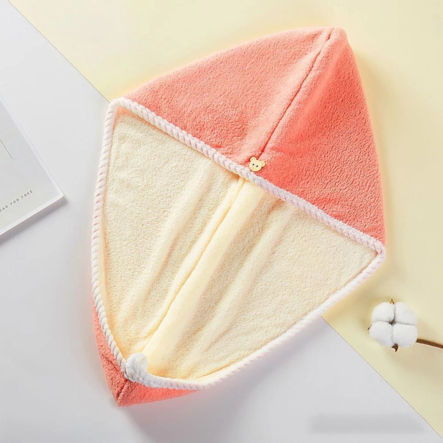 Hair Drying Magic Hair Cap Towel Wrap For Women Bath Towels (1 Pc)