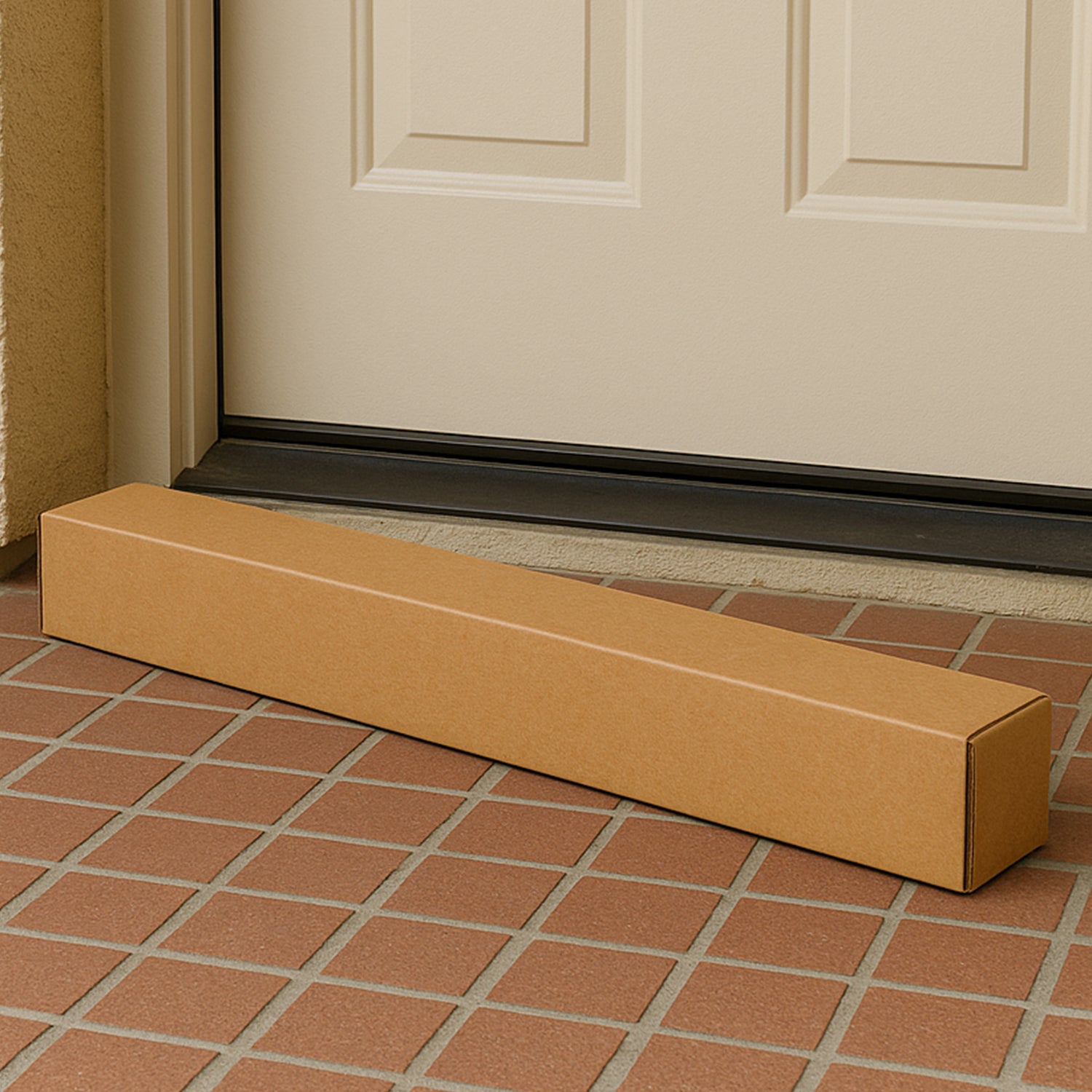 Heavy-duty brown packing box by Wukusy, 5x54x10 cm, ideal for product packaging and home improvement storage.