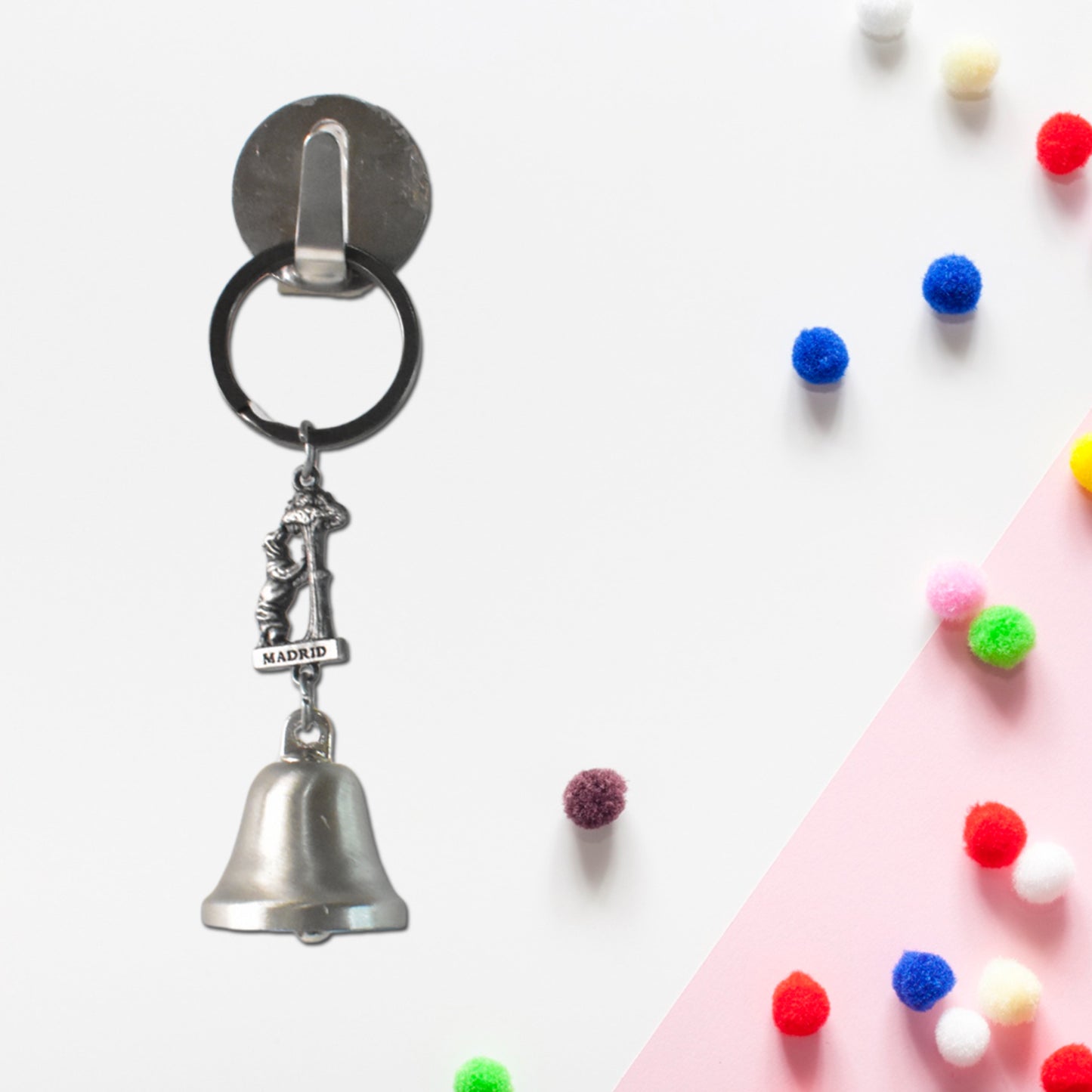 Metal Small Temple Bell Keychain Motorcycle Bell Keychain (1 Pc  Mix Color)