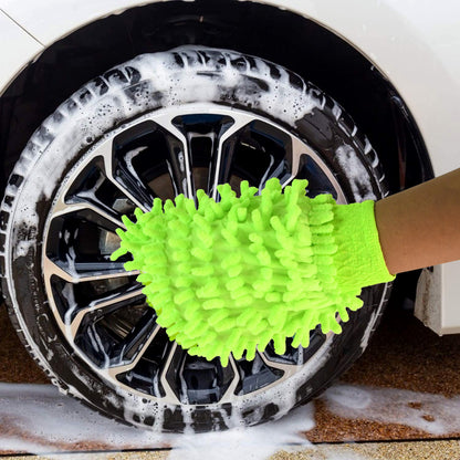 Microfiber Car Wash Glove Mitt For Carbikehome  Surface