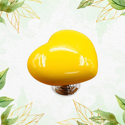 Wukusy heart-shaped cabinet door handle and drawer knob pull, versatile home improvement hardware for cabinets and toilets.