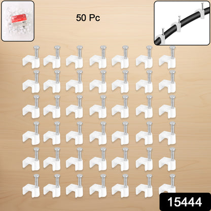Nail Cable Clips For Wire Management (10mm  50 Pc)