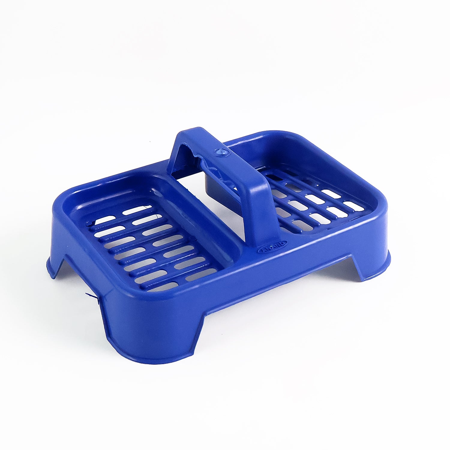 Wukusy premium 2-in-1 double soap dish stand for bathroom or kitchen, durable plastic with two compartments for soap bars.