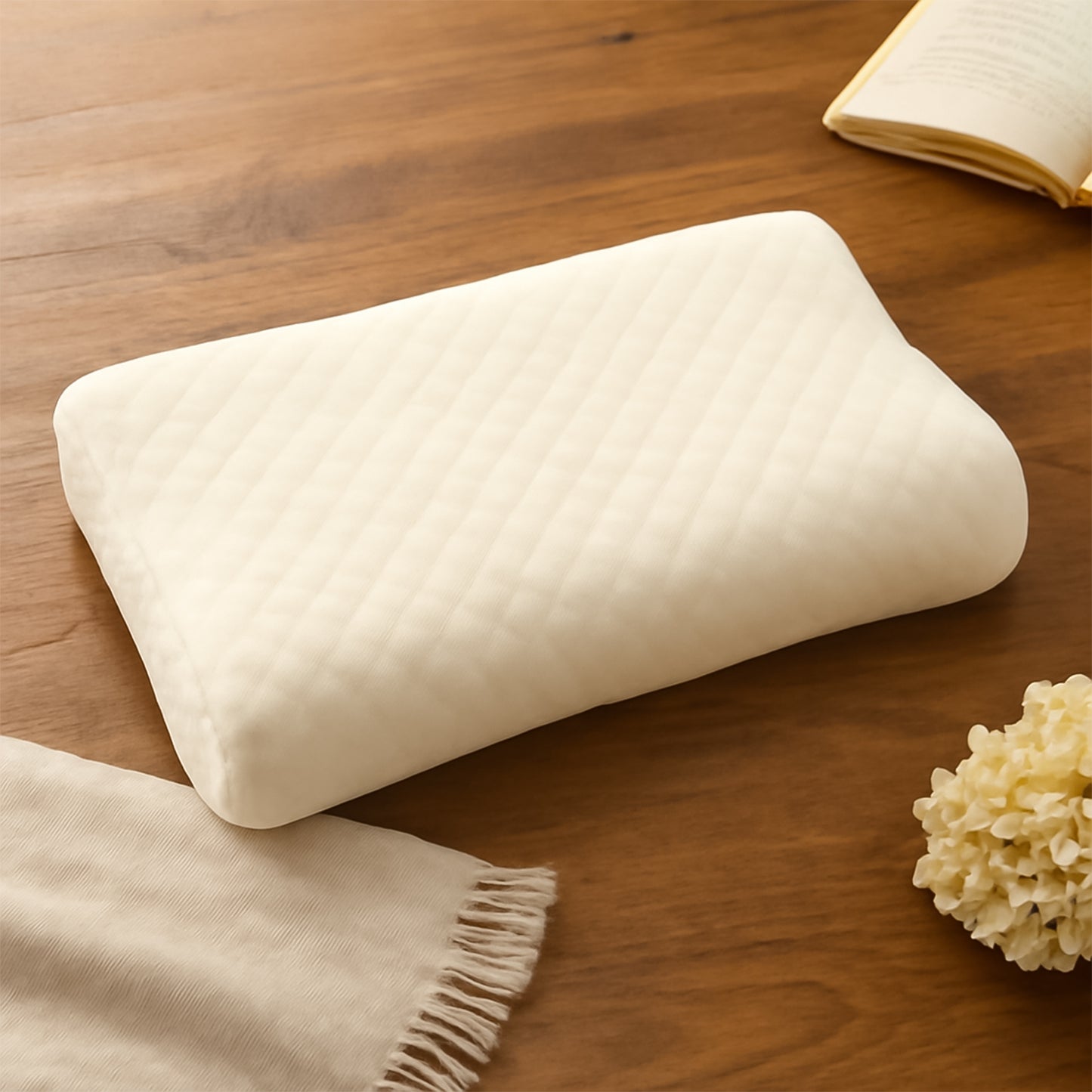 Premium Orthopedic Memory Foam Cervical Pillow (48x27cm  1 Pc)