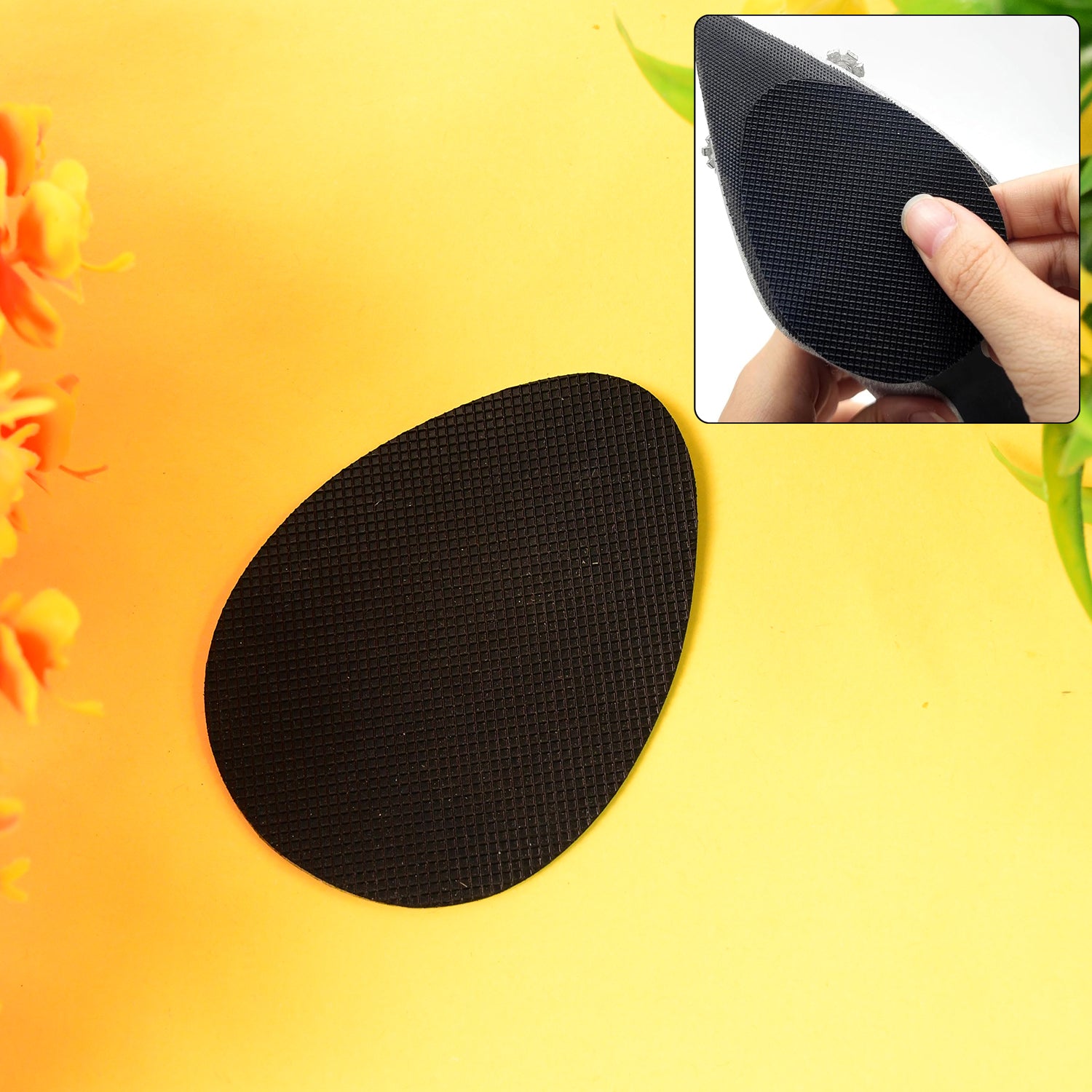 Wukusy self-adhesive anti-slip grip sticker for shoes, sandals, and heels, providing extra traction and safety.