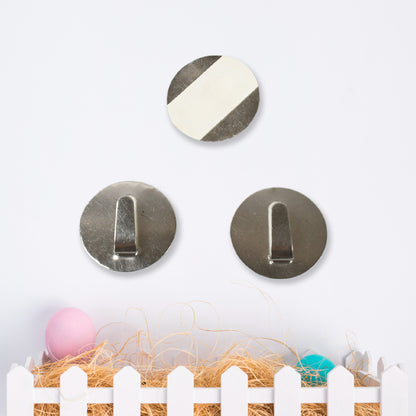 Stainless steel Wukusy self-adhesive heavy-duty wall hooks for hanging robes, towels, coats, and kitchen or bathroom items.