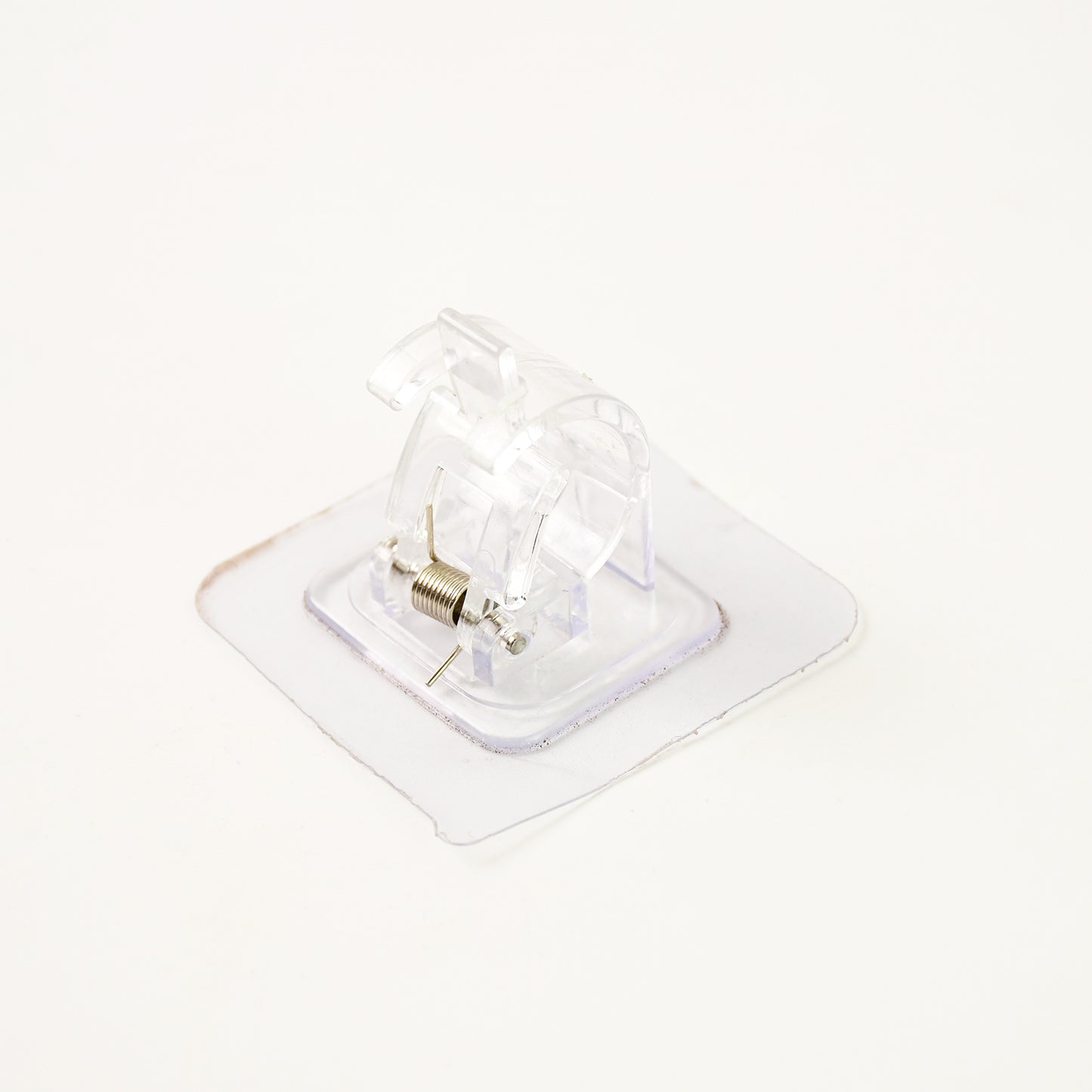 Self-adhesive Transparent Wall With Spring-loaded Anti-slip Clip (1 Pc)
