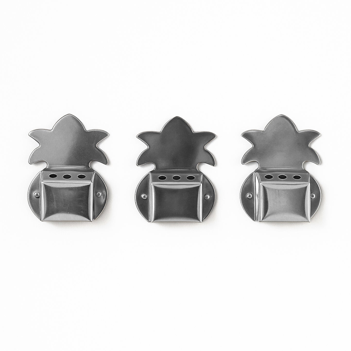 Set of three Wukusy wall-mount metal incense stick holders for home decor and incense burning.