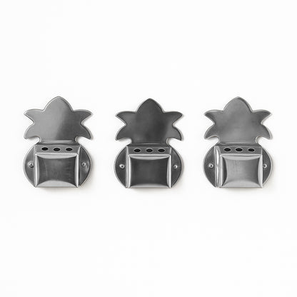 Set of three Wukusy wall-mount metal incense stick holders for home decor and incense burning.
