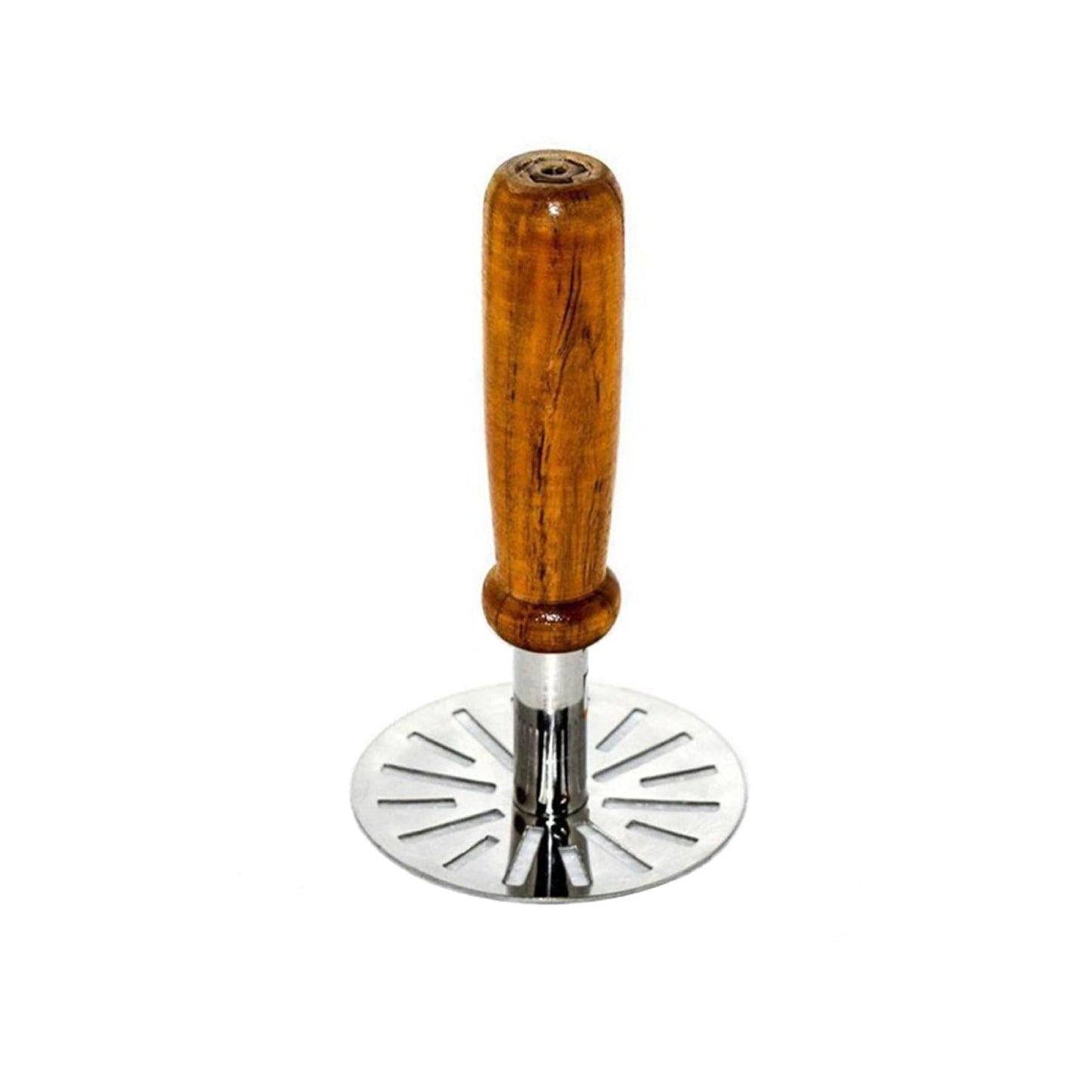 Wukusy Paubhaji Masher used for mashing and preparing paubhajis in household and kitchen settings.