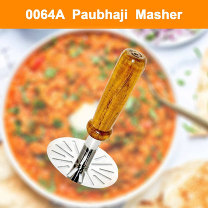 Wukusy Paubhaji Masher for household and kitchen use, ideal for mashing and preparing paubhajis in home cooking.