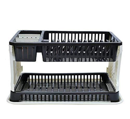 Wukusy 2221 kitchen organizer rack with water-storing tray for dish drying and storage in home and kitchen use