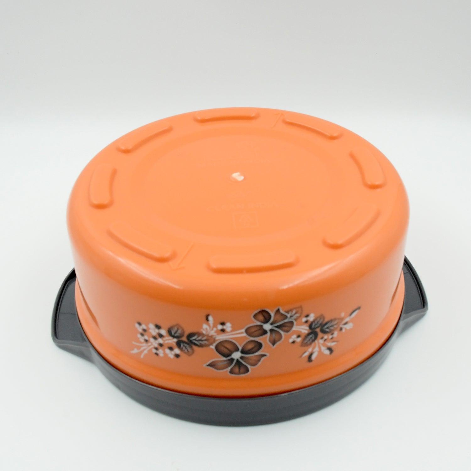 Wukusy 2500ml insulated steel casserole box with floral print for serving hot food and chapatis in the kitchen.