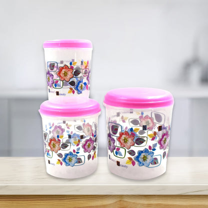 Wukusy 3-piece storage container set for home and office, used for storing household items and office supplies.