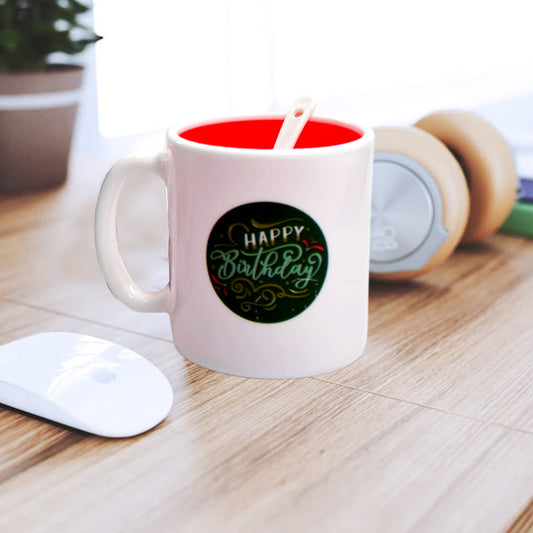 Wukusy Mix Design Coffee Mug for drinking coffee and beverages, ideal for home, office, or travel use, with colorful pattern.